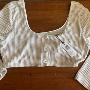 WeWoreWhat Long Sleeve Camile Top